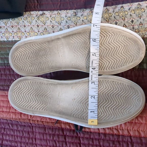 HELMUT LANG* black white silver genuine leather low cut sneaker size 36.5 - Picture 8 of 11